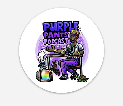 Purple Pants Podcast Sticker